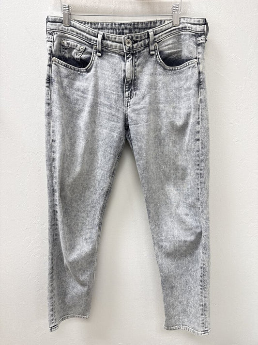 rag & bone Light Grey Straight Leg Jean