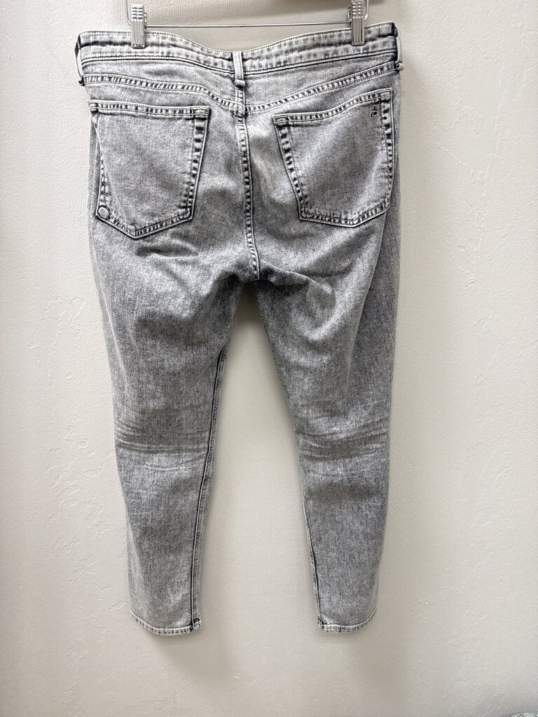 rag & bone Light Grey Straight Leg Jean