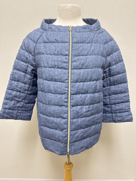 Herno Blue Denim Quilted Jacket