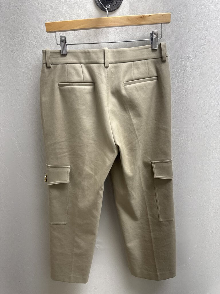 Michael Kors Collection Tan Embellished Cargo Pant