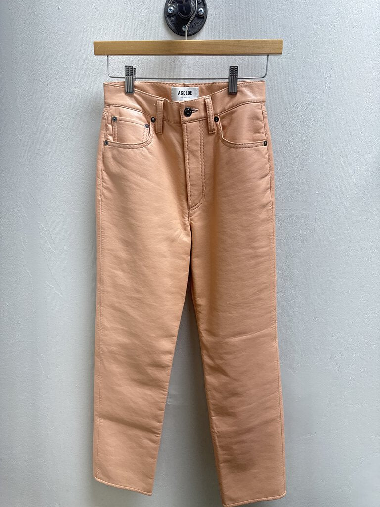 AGOLDE Peach Leather Pant