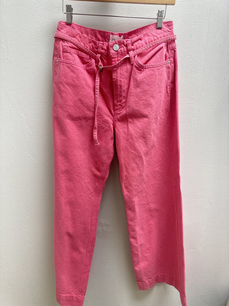 Frame Pink Straight Leg Jean