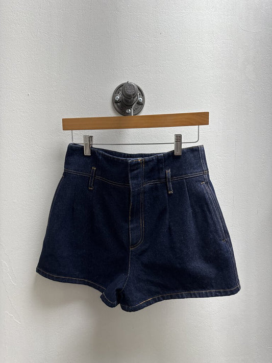 Dior Blue Hi Waisted Denim Shorts