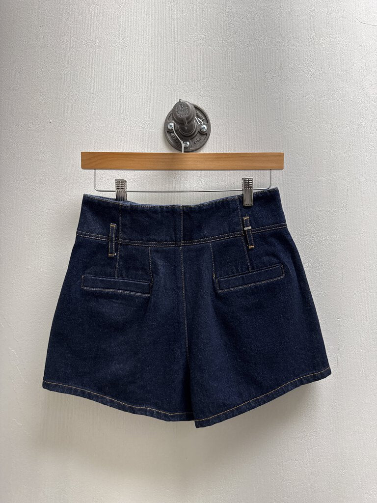 Dior Blue Hi Waisted Denim Shorts