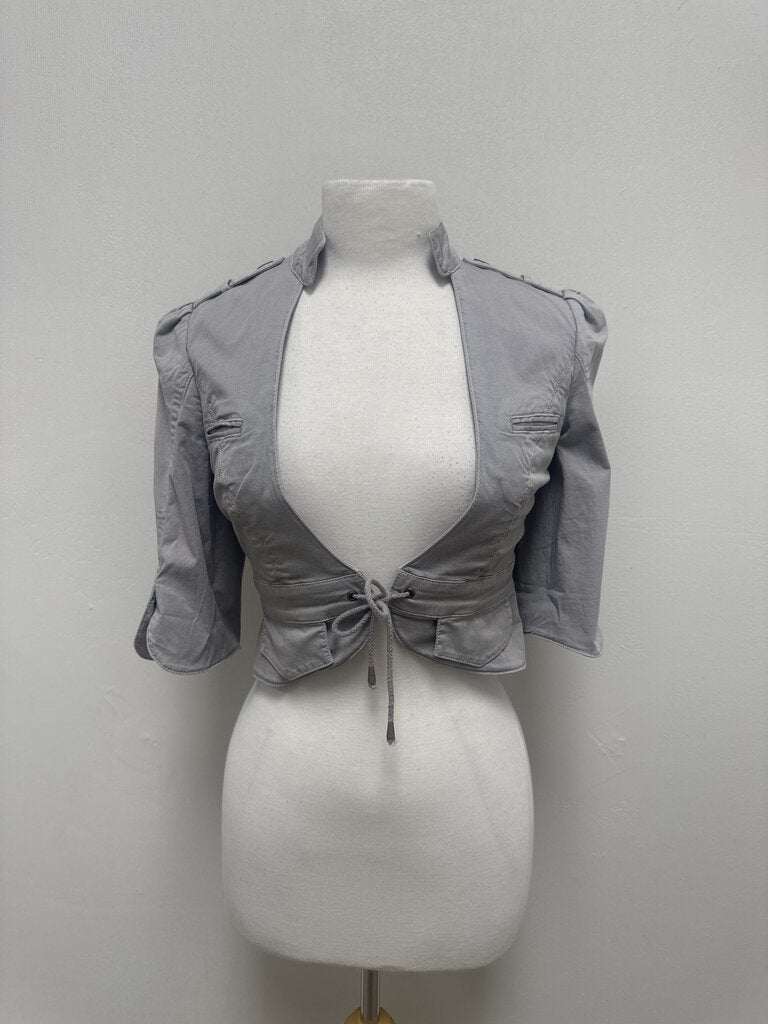 LaRok Grey Cropped Jacket