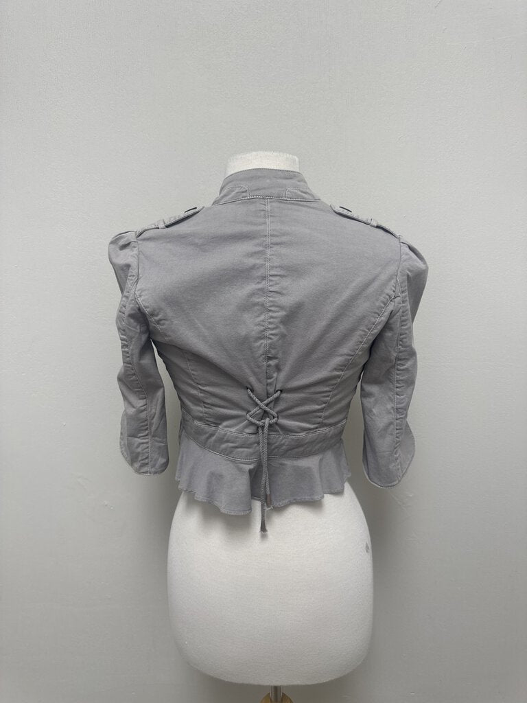 LaRok Grey Cropped Jacket