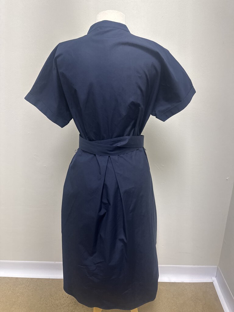 Theory Navy Belted Dress