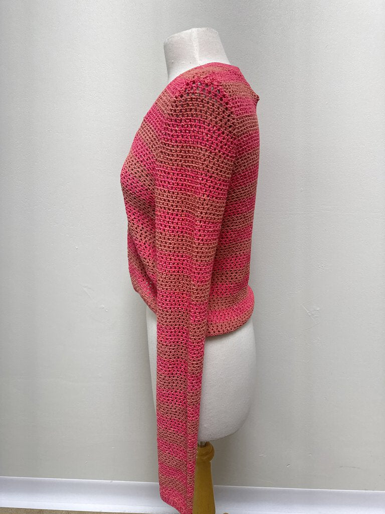 rag & bone Pink Striped Knit Cardigan