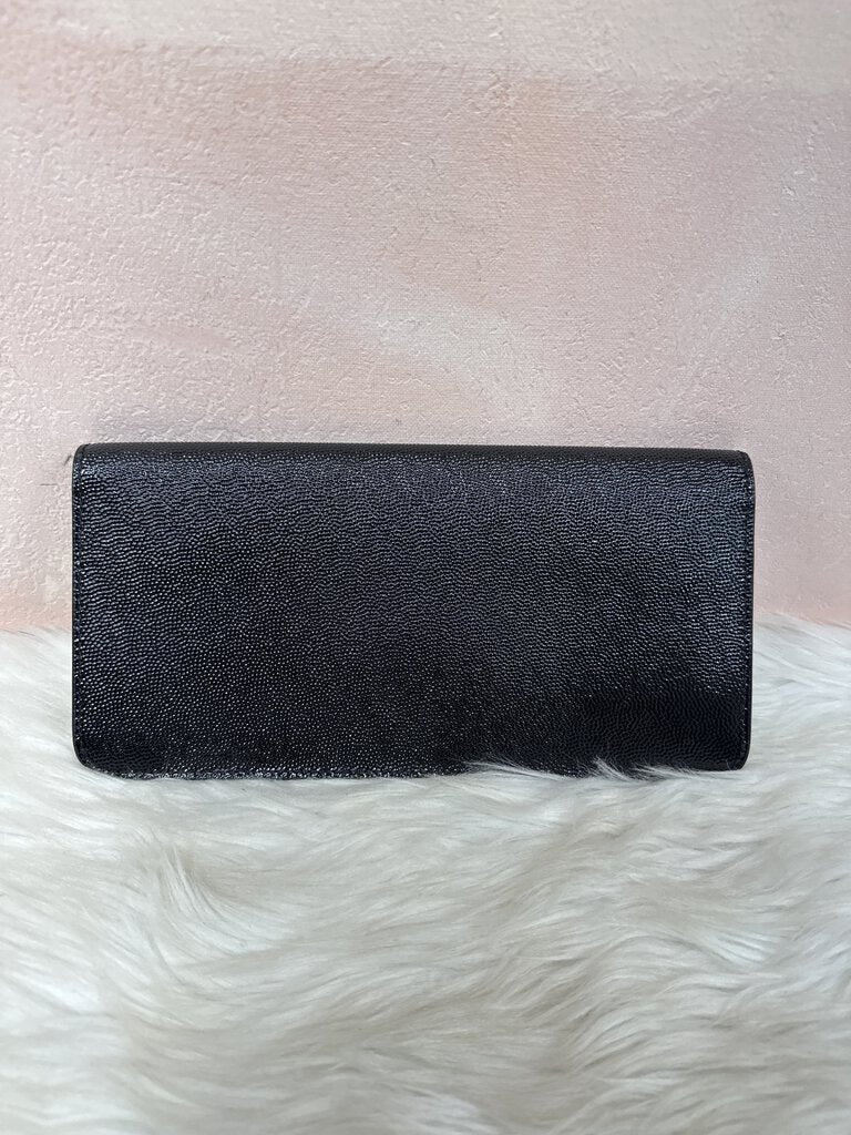 Tory Burch Black Pebbled Clutch