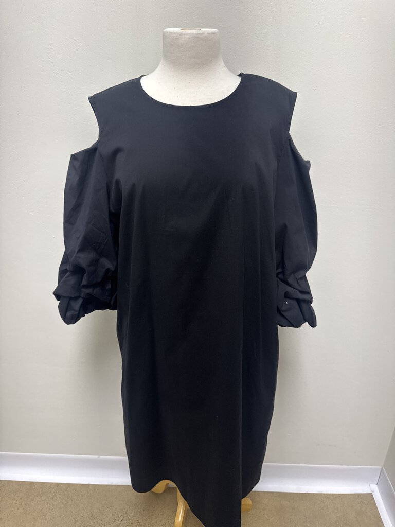 Lafayette 148 Black Cold Shoulder Dress