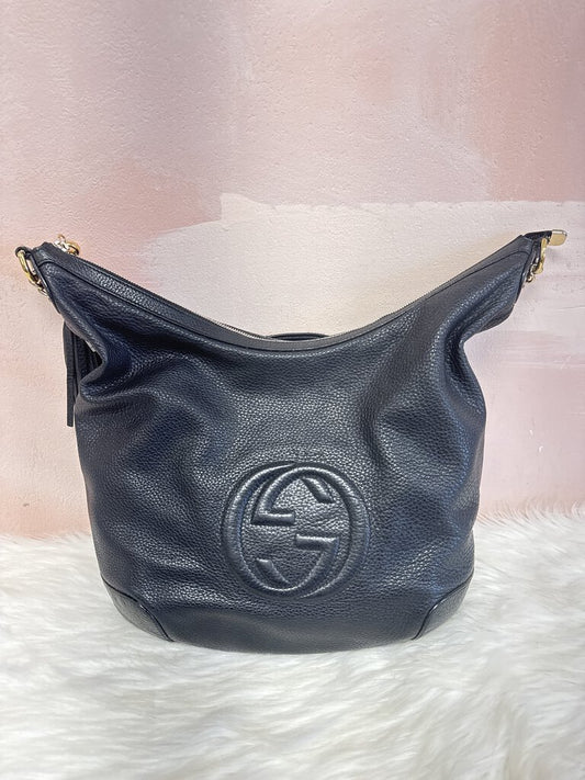 Gucci Black Soho Chain Strap Hobo (As Is)