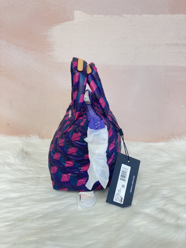 MZ Wallace Magenta Geo Print Mini Tote NWT