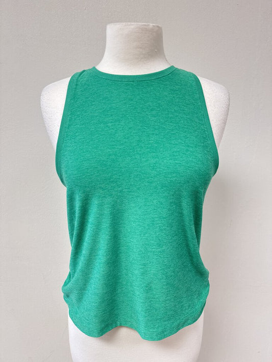 Beyond Yoga Green Marled Muscle Tank