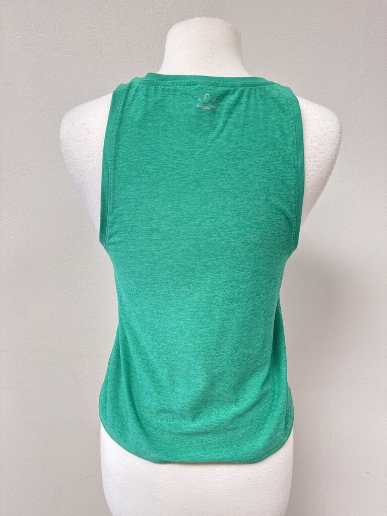 Beyond Yoga Green Marled Muscle Tank