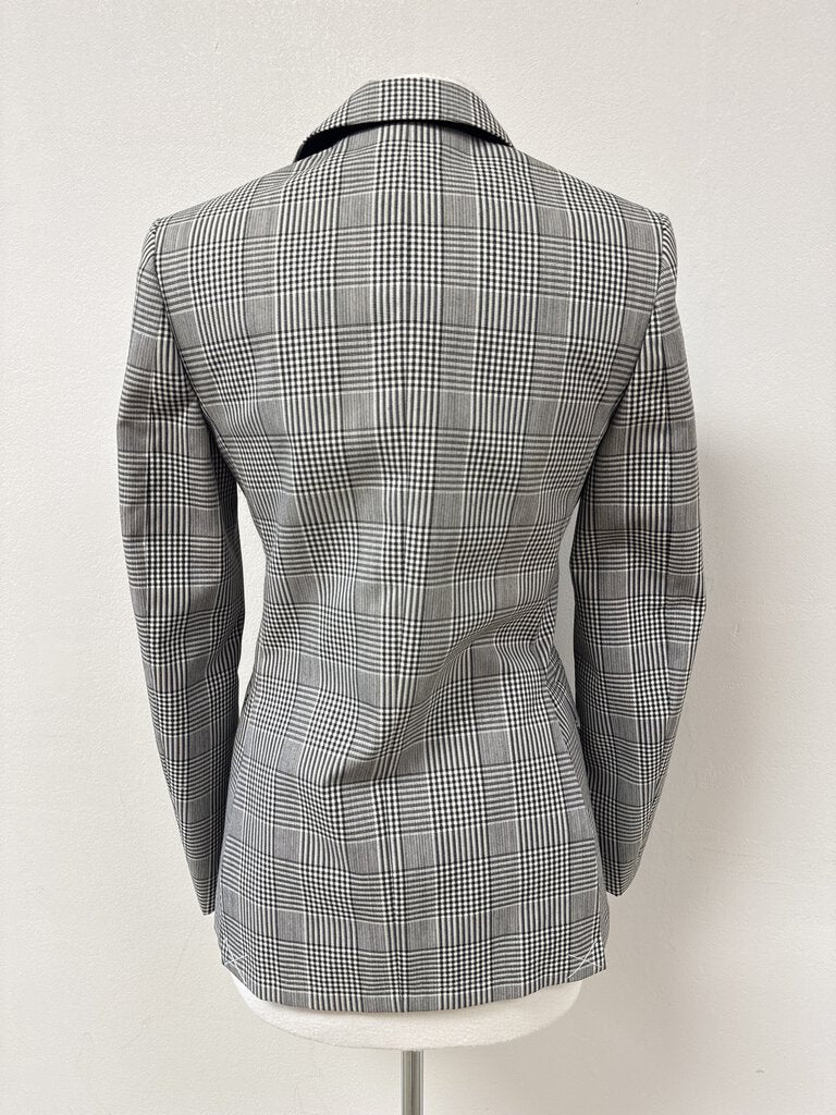 Burberry Black Glen Plaid Blazer w/Built In Vest NWT