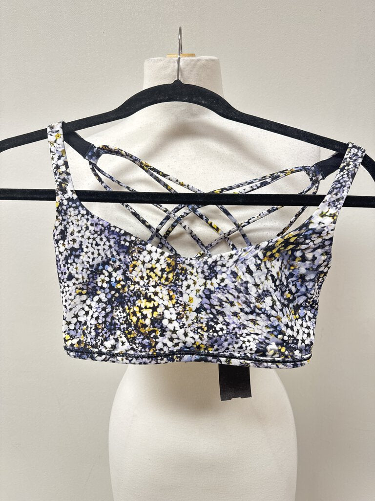 Lululemon Black Floral Bralette