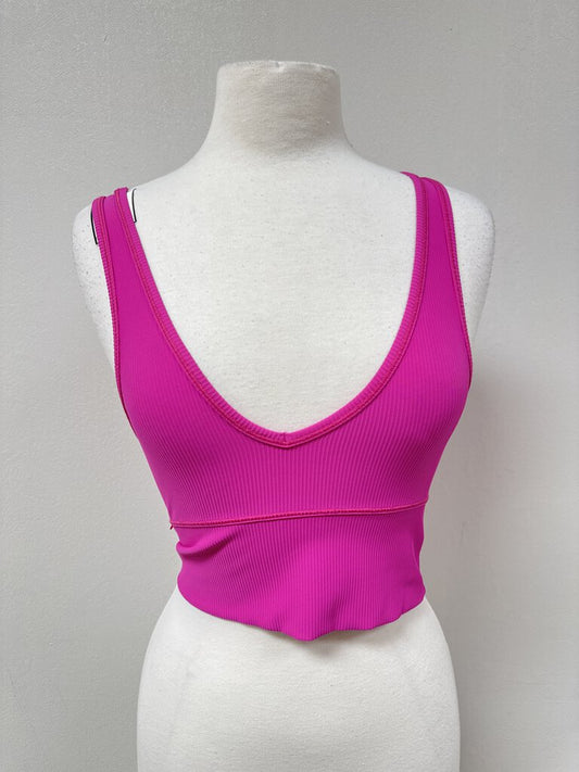 Lululemon Pink Scoop Neck Cropped Top