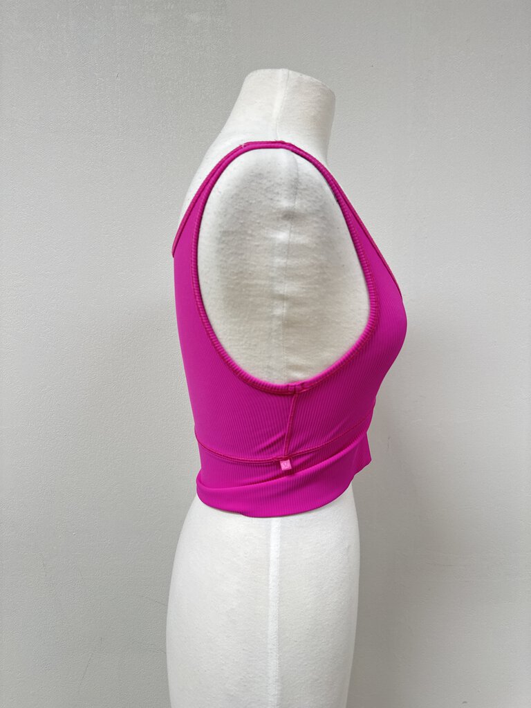 Lululemon Pink Scoop Neck Cropped Top