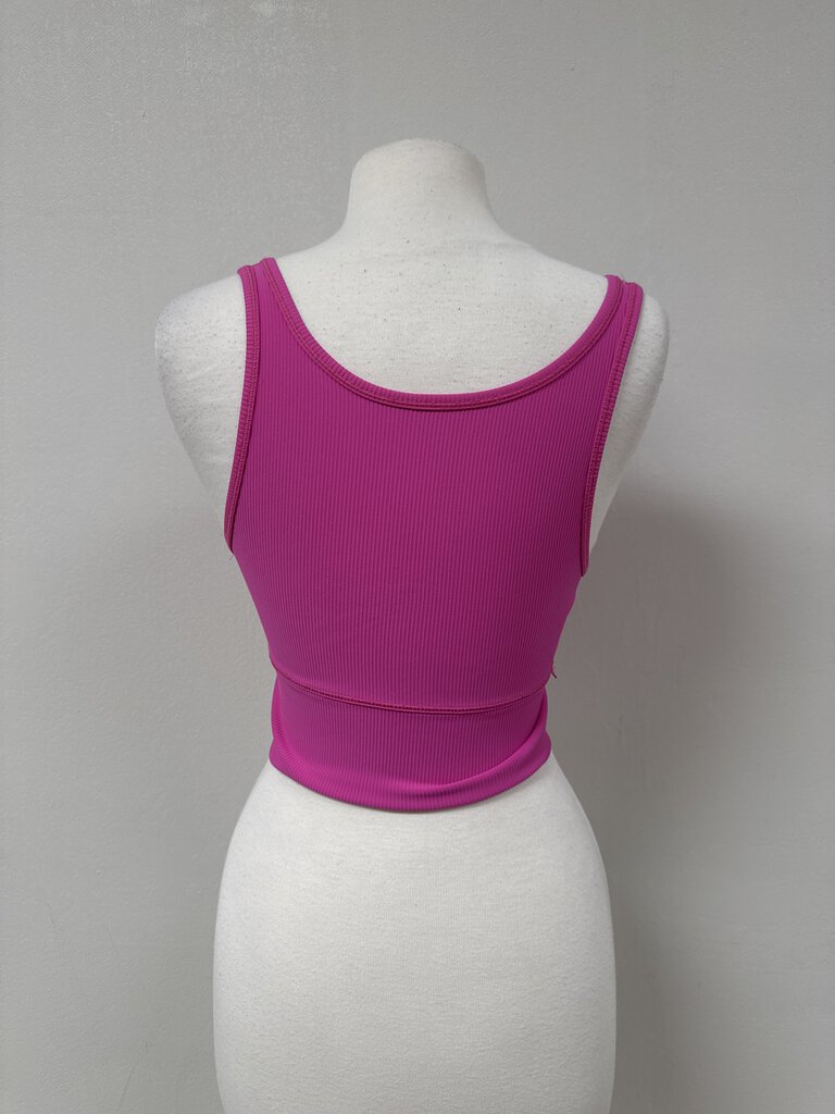 Lululemon Pink Scoop Neck Cropped Top