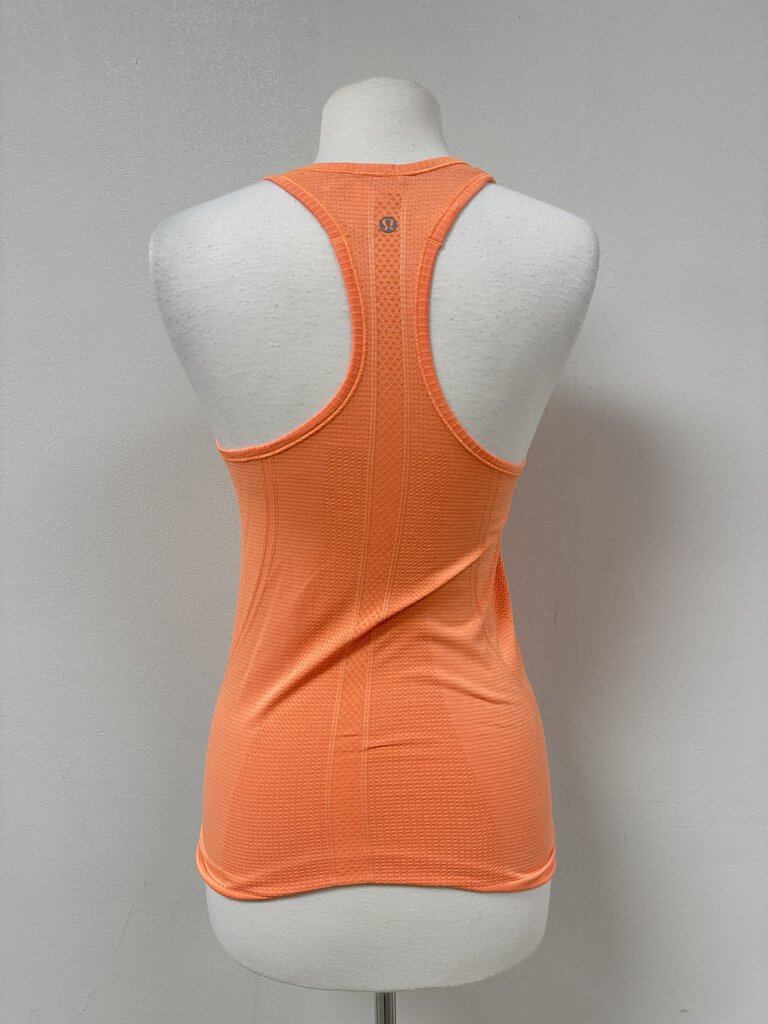 Lululemon Orange Logo Tank Top