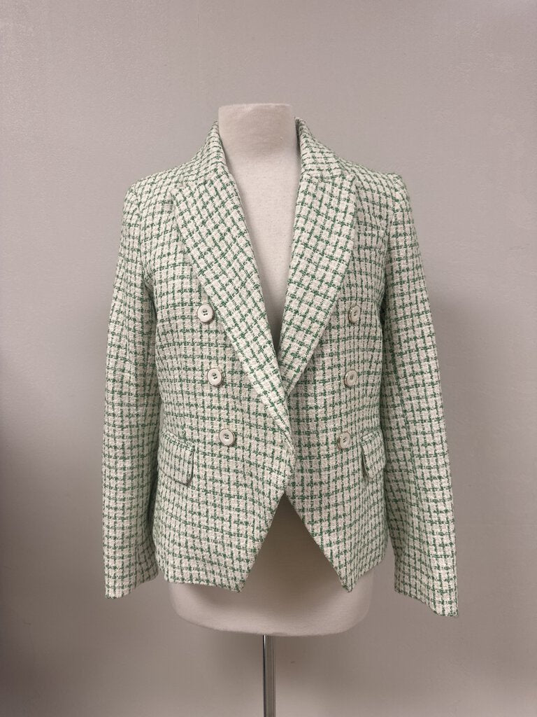 Rachel Zoe Green Tweed Blazer