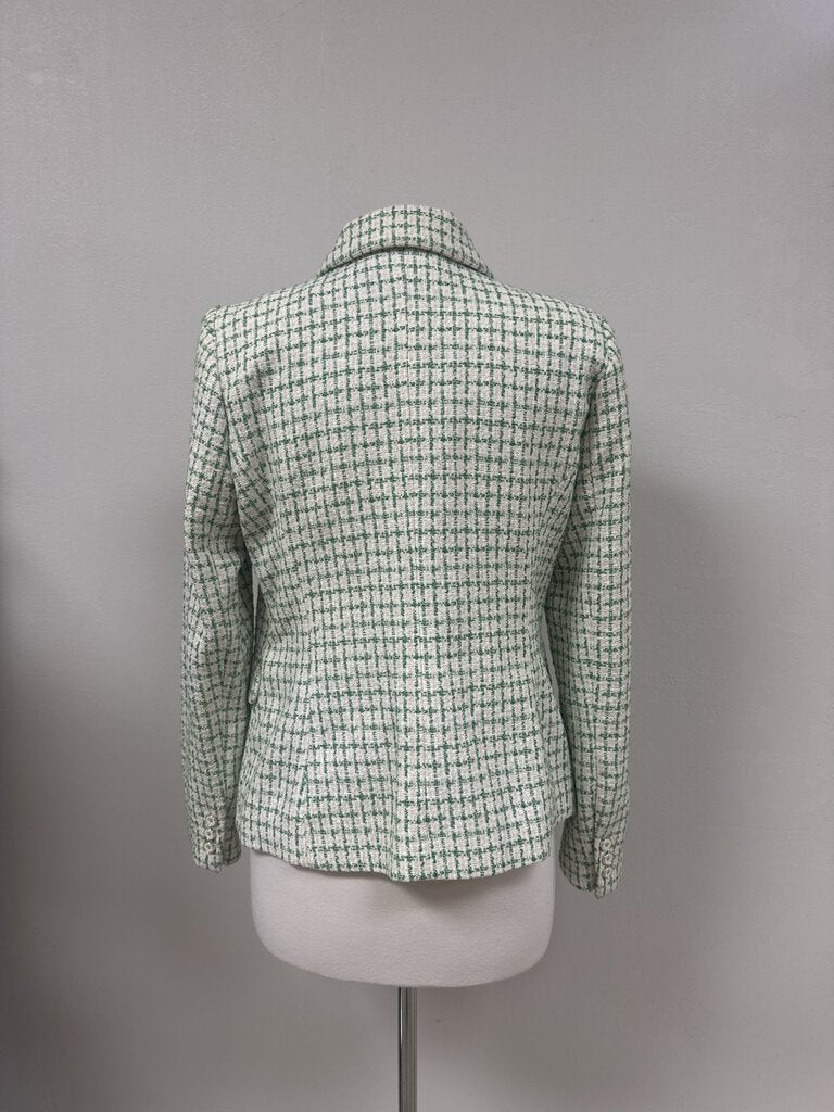 Rachel Zoe Green Tweed Blazer