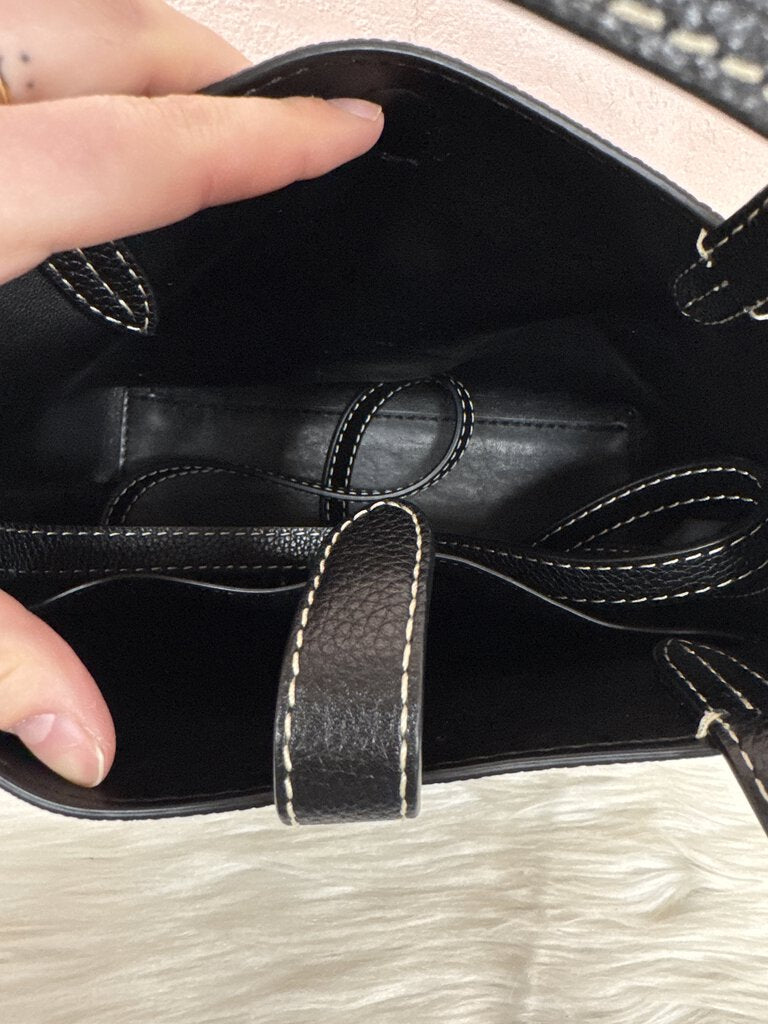 Rebecca Minkoff Black Pebbled Leather Mini Tote