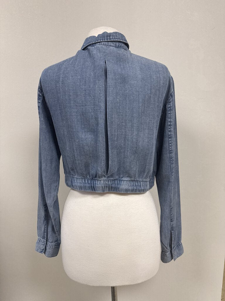 Splendid Chambray Cropped Jacket