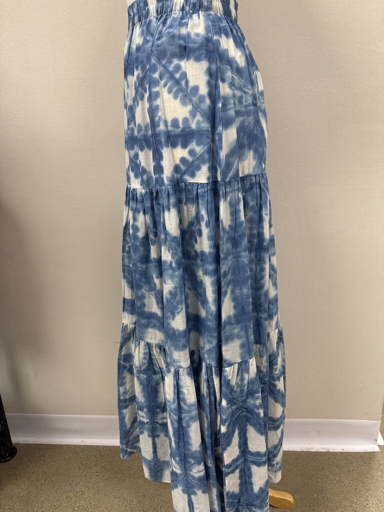 Cara Cara Blue Tie Dye Maxi Skirt