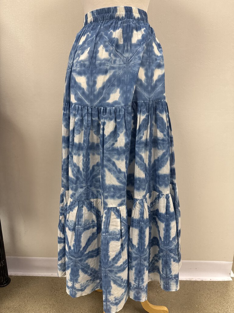 Cara Cara Blue Tie Dye Maxi Skirt