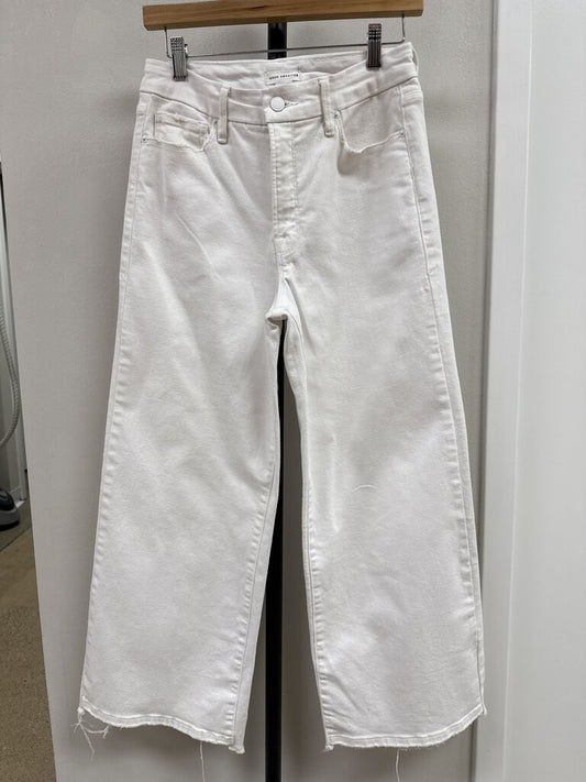 Good American White Wide Leg Jean