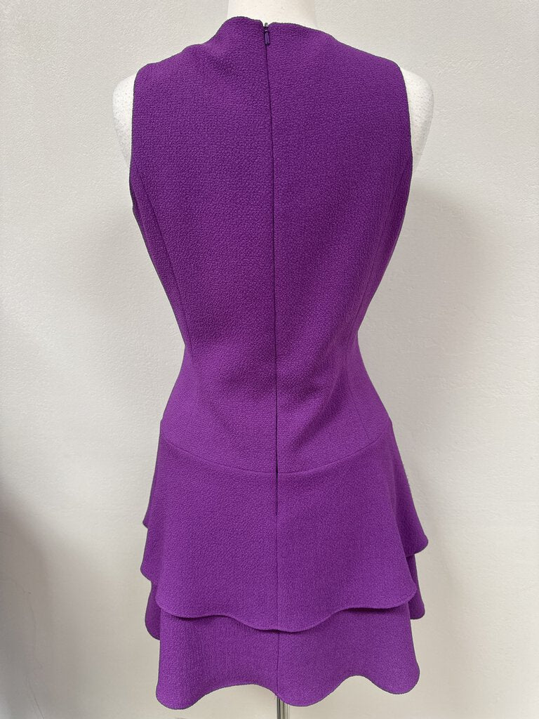 Black Halo Purple Tulip Bottom Dress