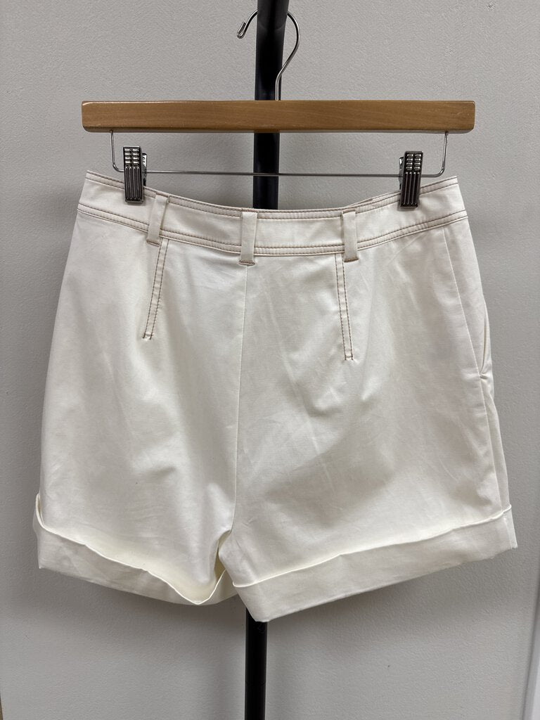 Cinq a Sept White Cuffed Short NWT