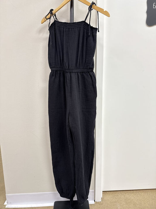 Z Supply Black Waffle Jumpsuit