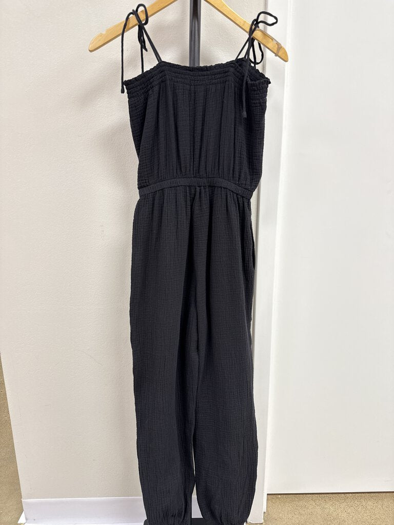 Z Supply Black Waffle Jumpsuit