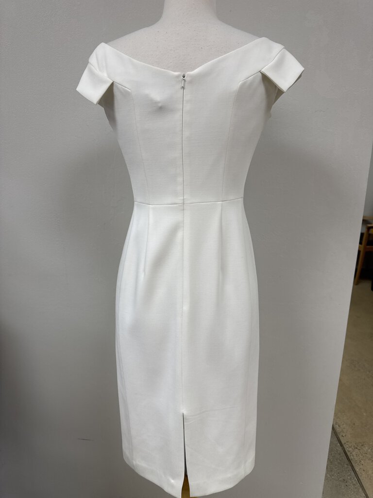 Black Halo White Sheath Dress