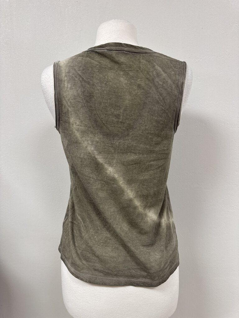 James Perse Standard Tan Tie Dye Tank