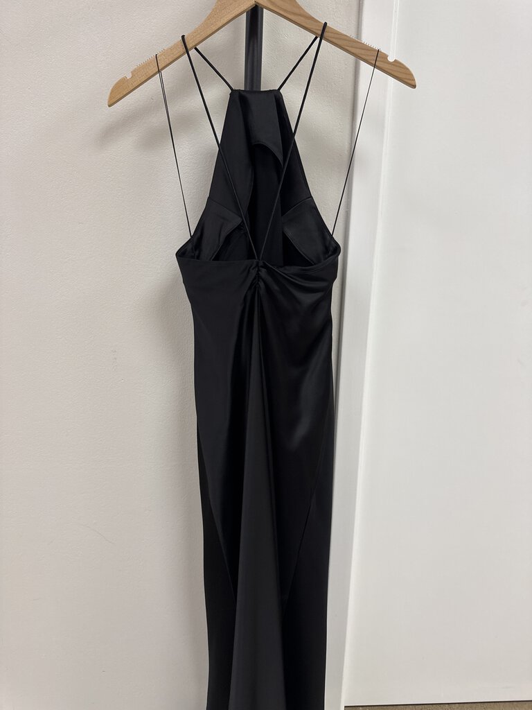 Significant Other Black Halter Dress