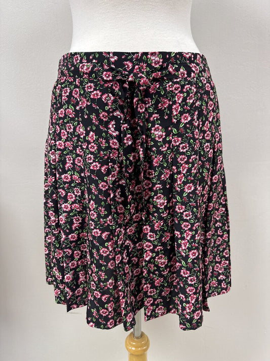 The Kooples Pink Floral Mini Skirt