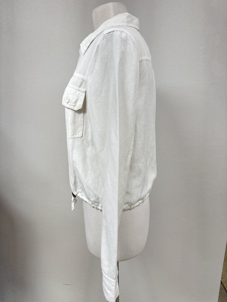 Velvet Heart White Linen Jacket