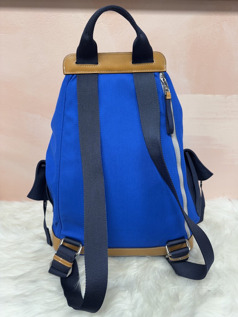 Loewe Blue Canvas Eln Convertible Backpack