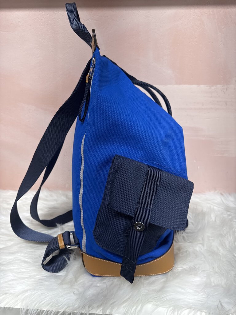 Loewe Blue Canvas Eln Convertible Backpack