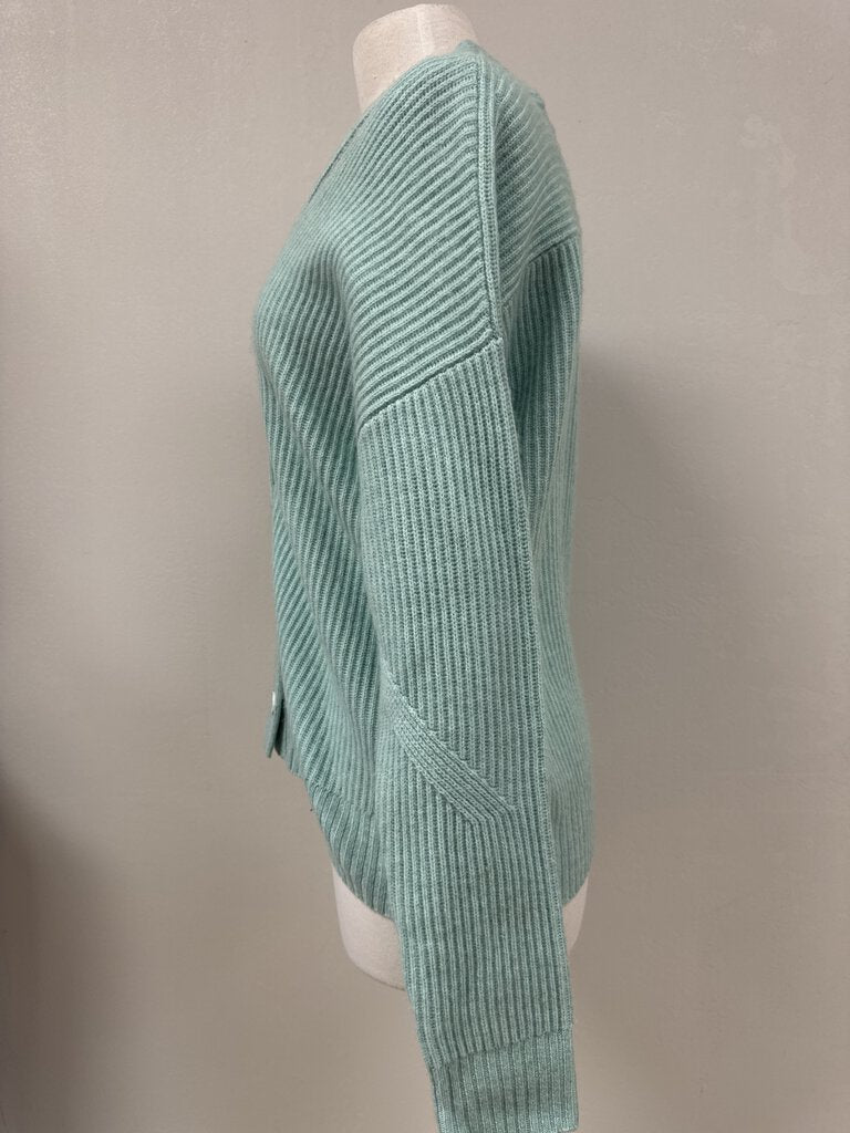 Naadam Mint Cutout Cardigan