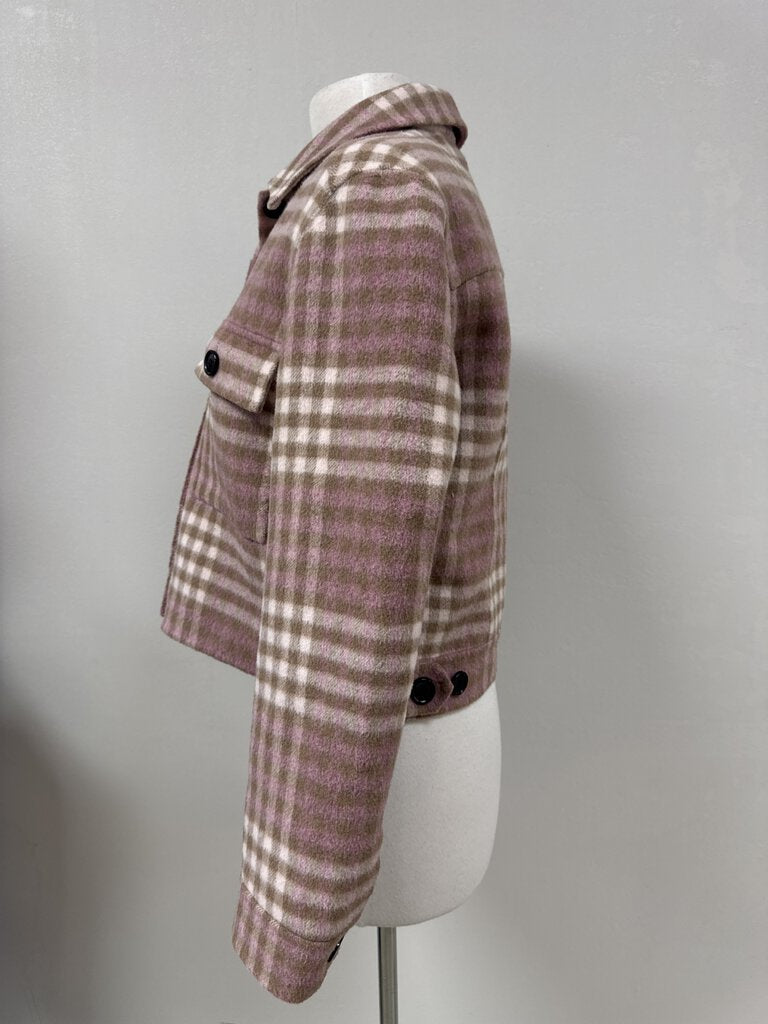 Rails Pink Plaid Shacket NWT