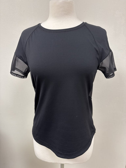 Lululemon Black Mesh Back Tee