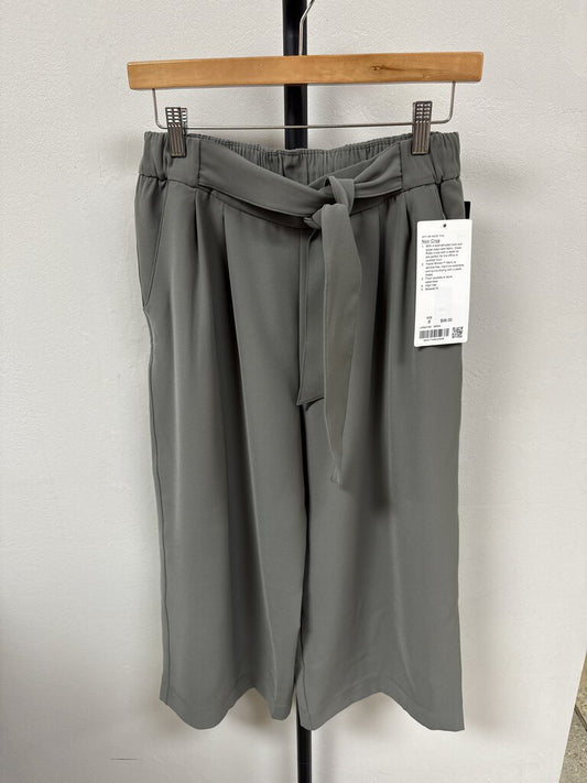 Lululemon Greige Tie Front Crop Pant NWT