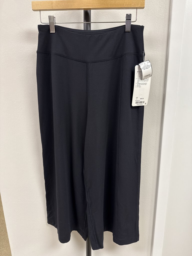 Lululemon Black Stretch Culotte Pant NWT