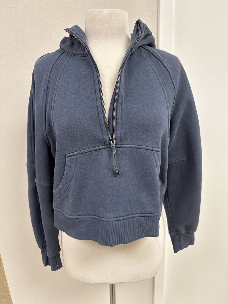 Lululemon Blue 1/2 Zip Hoodie Sweatshirt