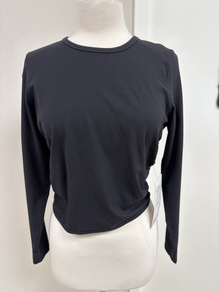 Lululemon Black Ribbed Long Sleeve Tee NWT