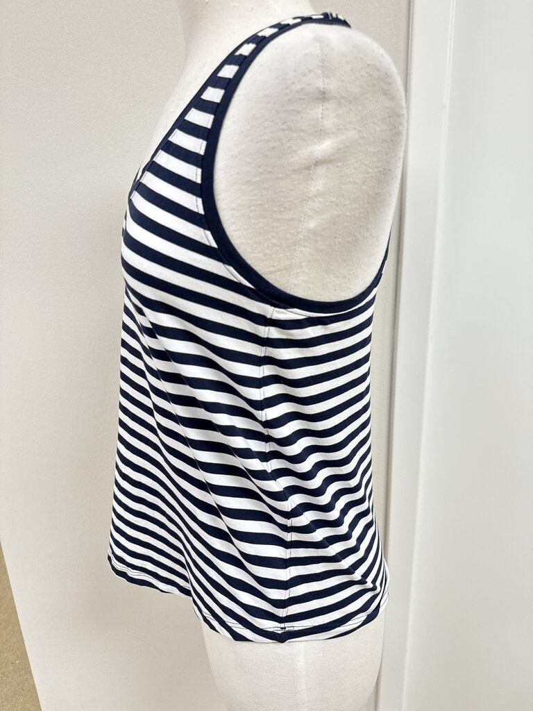 Lululemon Blue and White Striped Tank